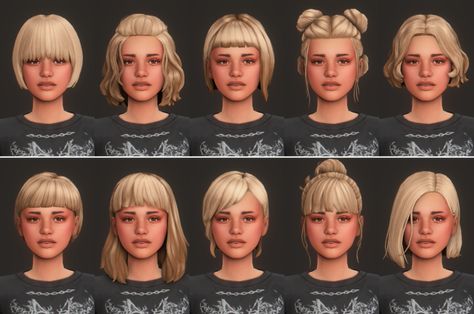 AdelarSims on Tumblr Ts4 Hair, Sims Download, Ts4 Mods, The Sims 4 Pc, Pelo Sims, Free Sims 4, Old Hairstyles, The Sims 4 Packs, Sims 4 Mm Cc