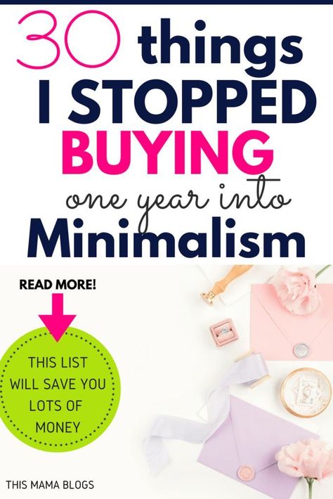 I've stopped buying many things since I started simplifying my life. Here is a list of 30 items I've ticked off on my #minimalist living checklist. Hint: this list will help you #savemoney! #minimalism #minimalistliving #whattostopbuyingtosavemoney #moneysavingtips Bible Minimalist, Interior Design Minimalist, Money Challenge, Budget Planer, Frugal Tips, Frugal Living Tips, Saving Ideas, Save Money On Groceries, Budgeting Finances