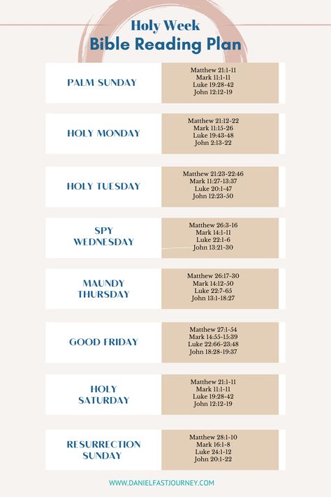 One way to focus your thoughts on the events of Passion Week is to read through the gospels. In this post, we have a general Holy Week reading plan and then individual plans for each of the four gospels: Matthew, Mark, Luke, and John, chronologically covering the final week of Jesus’ life. Passion Week Jesus Quotes, John Reading Plan, Holy Week Events, Spiritual Corner, Choose God, Chronological Bible Reading Plan, Passion Week, The Daniel Fast, God Thoughts