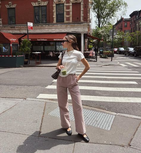 met monday fueled by matcha 🍵🤍 pants pattern: self drafted fabric: cotton shirting from @joann_stores . . . . #sewistsofinstagram #selfdrafted #isewmyownclothes #sewsewsew #sewist #memade #memadeeveryday #sewcialists #sewingproject #scandistyle #cleangirlaesthetic #handmadewithjoann #joannfabrics Outfit Inspo Women, City Outfit, Boxer Pants, Nyc Street Style, Copenhagen Fashion, Nyc Street, Pj Pants, Joann Fabrics, Scandi Style