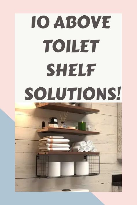 Looking for stylish and functional storage solutions for your bathroom? Look no further than an over-the-toilet unit! This type of storage option is ideal for optimizing space while keeping all of your bathroom necessities in order. With a variety of designs to choose from, we've compiled a list of the top 10 picks to simplify your decision-making process. Say goodbye to cluttered countertops and hello to a more organized bathroom with an over-the-toilet unit! Over Toilet Shelves Diy, Over The Toilet Shelving Ideas, Bathroom No Cabinets Storage Ideas, Bathroom Shelf Behind Toilet, Built In Shelves Over Toilet, Small Bathroom Above Toilet Ideas, Open Shelves Above Toilet, What To Put Above Toilet, Bathroom Wall Decor Ideas Above Toilet