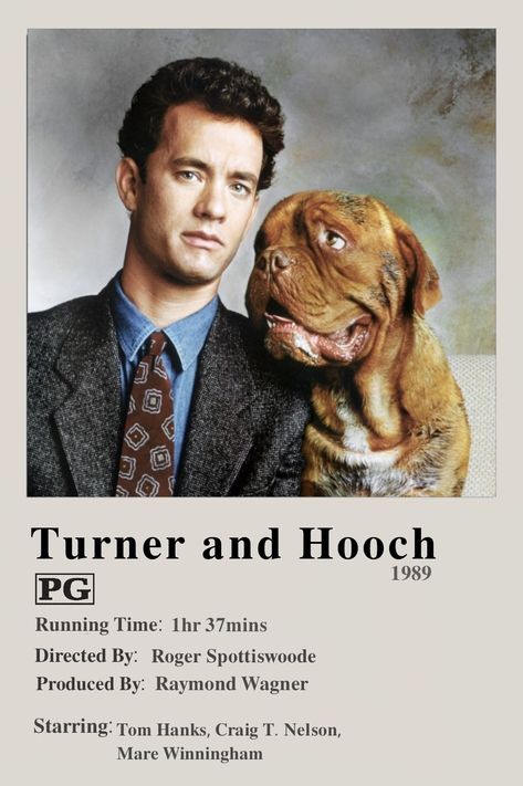 Film Checklist, Movie Minimalist, Turner And Hooch, Tom Hanks Movies, Aesthetic Movie, Movies Art, Comfort Movies, Minimalist Posters, Fav Movies