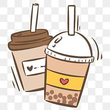 Milk Tea Drawing Cute, Milk Tea Drawing, Coffee Cartoon Cute, Milk Tea Clipart, Milk Tea Logo, Bubble Tea Cartoon, Milk Tea Cartoon, Cafe Cartoon, Shopping Cartoon