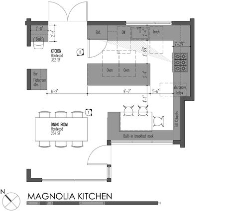 BUILD-LLC-Magnolia-Kitchen-plan Kitchen Island Dimensions With Seating, Kitchen Layout Ideas With Island, Kitchen Island Size, Kitchen Island Dimensions, Kitchen Layouts With Island, Industri Modern, Kitchen Island With Sink, Kitchen Island Bench, Vintage Loft