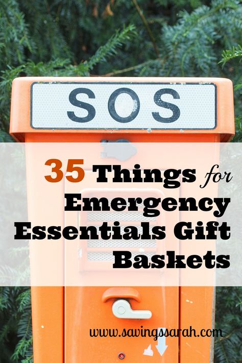 If you are giving a gift to a family member or friends, why not make it one that could be life saving.  Here are 35 ideas for budget-conscious things to put in emergency essentials gift baskets. Emergency Kit Gift, Food Preparedness, Gifts For Old People, Simplified Life, Get Well Gift Baskets, Emergency Essentials, Raffle Basket, Indoor Ideas, Gift Baskets For Men