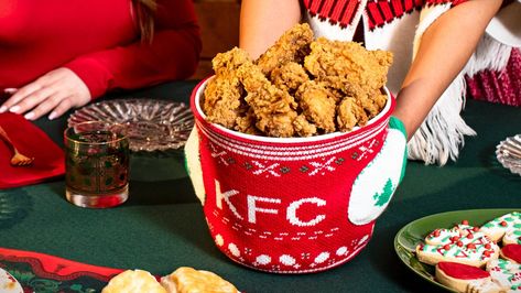 Kfc Christmas, Kentucky Fried, Chicken Spices, Chicken Drumsticks, Lenny Kravitz, November 9, Branding Packaging, Knit Mittens, Louisville Ky