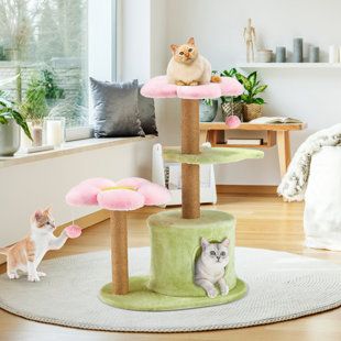 Flower Cat Tree, Small Cat Tree, Cozy Condo, Flower Bushes, Large Cat Tree, Cat Climbing Tree, Sleep Peacefully, Flower Cat, Comfortable Space