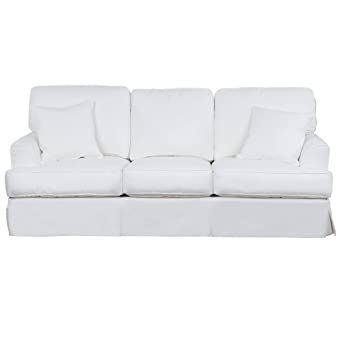 Sunset Trading Ariana Sleeper Sofa, White Transitional Sofa, Farmhouse Theme, Washable Slipcovers, The Carolinas, Pull Out Bed, Slip Covers Couch, Free Fabric Swatches, Furniture Slipcovers, Seat Cushion Covers