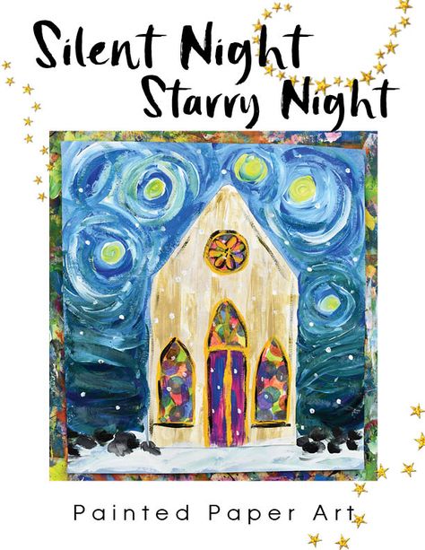 Nativity Art Projects For Kids, Nativity Art For Kids, Christmas Artwork For Kids, Advent Art Projects, Art Projects For Middle School, Painted Paper Art, Advent Art, Nativity Art, Mini Masterpieces