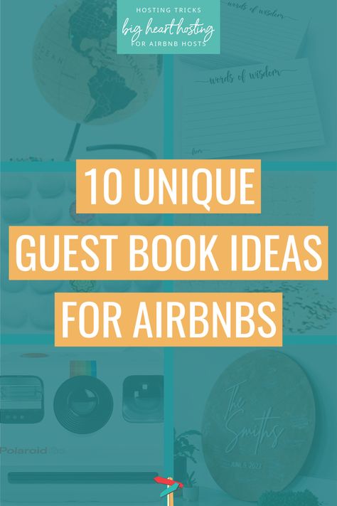 Airbnb Guest Book: 10 Unique Ideas – Big Heart Hosting Airbnb Welcome Gift Ideas, Guest Book Ideas For Airbnb, Visitors Book Ideas, Air Bnb Guest Book, Guest Book Airbnb, Airbnb Welcome Book Ideas, Airbnb Guest Book Ideas, Airbnb Gift Basket Ideas, Airbnb Welcome Book