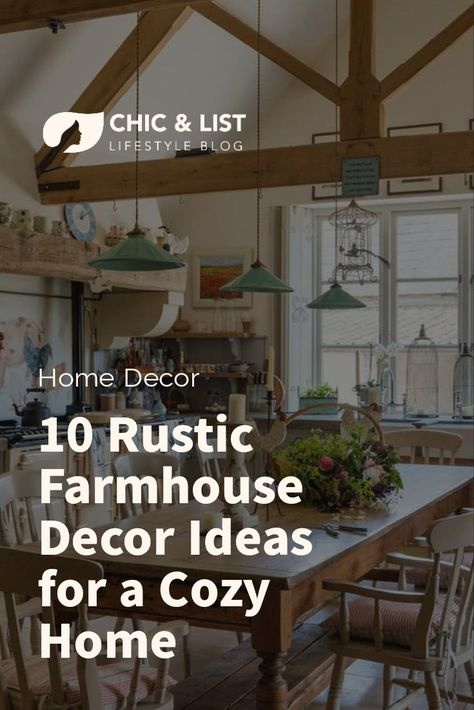 10 Rustic Farmhouse Decor Ideas for a Cozy Home Classy Rustic Home Decor, Rustic Farmhouse Living Room Decor Farm Houses Country Style, Western Home Decor Ranch Style Living Room, Rustic Farmhouse Living Room Decor Ideas, Rustic Farmhouse Living Room Ideas, Rustic Home Decor Living Room, Farmhouse Living Room Makeover, Rustic Farmhouse Decor Ideas, Industrial Decor Living Room