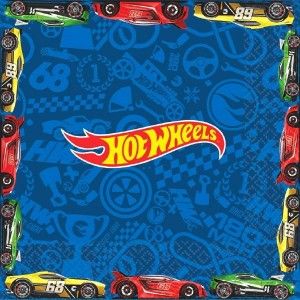 Hot Wheel Wild Racer Birthday Party Supplies - Boys Birthday Themes Hotwheels Birthday Party, Hot Wheels Party, Hot Wheels Birthday, Mattel Hot Wheels, Sports Themed Party, Kids Party Supplies, Printed Napkins, Party Napkins, Party Tableware