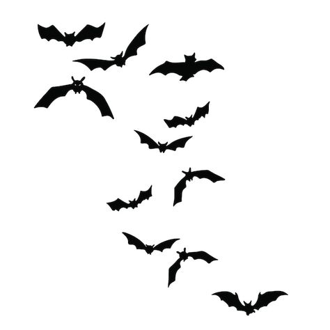 Bats Silhouette, Bat Icon, Bat Cartoon, Bat Vector, Sticker Inspiration, Silhouette Halloween, Scary Bat, Cartoon Bat, Bat Silhouette