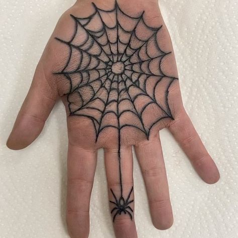 Nick Kater on Instagram: “Guess the spider living in @maia_forster 's palm won‘t be going to bed hungry tonight. #palmtattoo #traditional #tattoo #berlin #kreuzberg…” Palm Tattoo, Going To Bed Hungry, Palm Tattoos, Spider Tattoo, Going To Bed, The Spider, Traditional Tattoo, Hand Tattoos, Geometric Tattoo