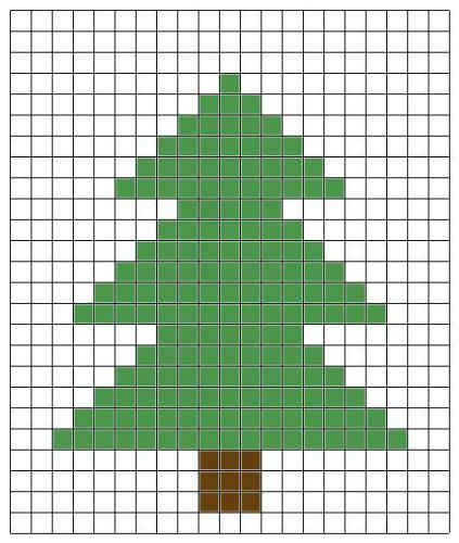 Crochet Graph for Christmas Tree Dishcloth Christmas Tree Knitting Chart, Stitch Christmas Tree, Crochet Christmas Garland, Cross Christmas Tree, Crochet Knit Top, Intarsia Knitting, Tree Tapestry, Christmas Crochet Pattern, Crochet Christmas Stocking