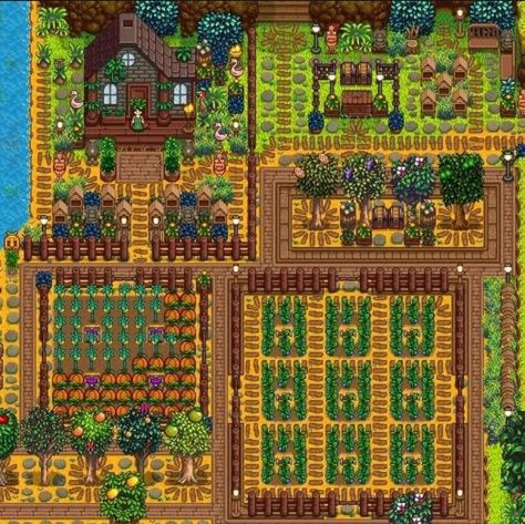 Stardew Grandpas Farm Layout, Hillside Farm Stardew, Stardew Valley Island Farm, Stardew Ginger Island Farm, Ginger Island Farm Layout, Stardew Valley Ginger Island Farm, Stardew Valley Ginger Island, Kyoshi Island, Stardew Layout