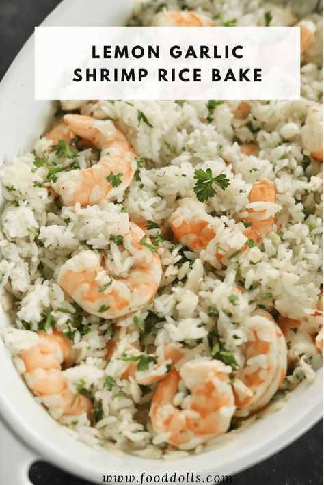 Healthy Shrimp And Rice, Garlic Shrimp And Rice, Shrimp And Rice Casserole, Roasted Whole Carrots, Shrimp And Rice Dishes, Shrimp With Rice, Lemon Pepper Shrimp, Rice Shrimp, Shrimp And Rice Recipes