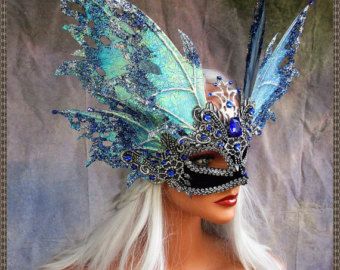 Official Etsy Shop of De Ambershay Fairy by DeAmbershayFairyCo Eyes Wide Shut Mask, Masquerade Gala, Makeup Zombie, Fantasy Make-up, Costume Masquerade, Costume Venitien, Masquerade Wedding, Venetian Masquerade, Venetian Masks