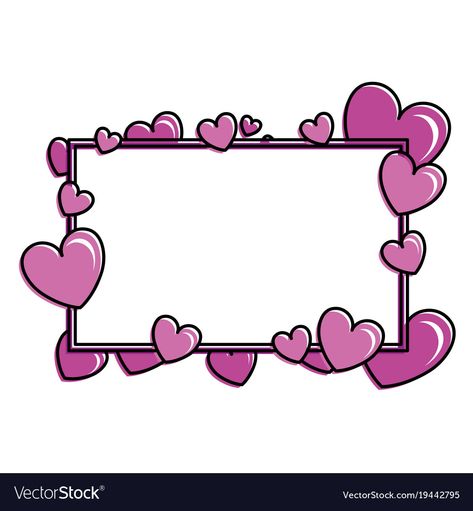 Heart Border Design, Disney Character Drawings, Frame Pattern, Doodle Borders, Heart Border, American Girl Doll Furniture, Cute Borders, Border Ideas, Remove Bg