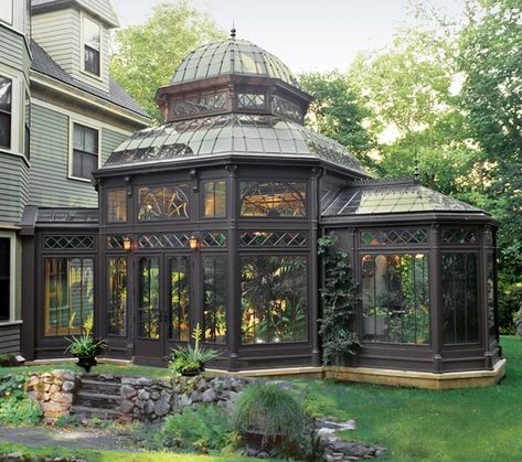 Victorian Conservatory, Victorian Greenhouses, Victorian Greenhouse, Famous Interior Designers, Celebrity Houses, House Designs Exterior, Victorian Homes, My Dream Home, Future House