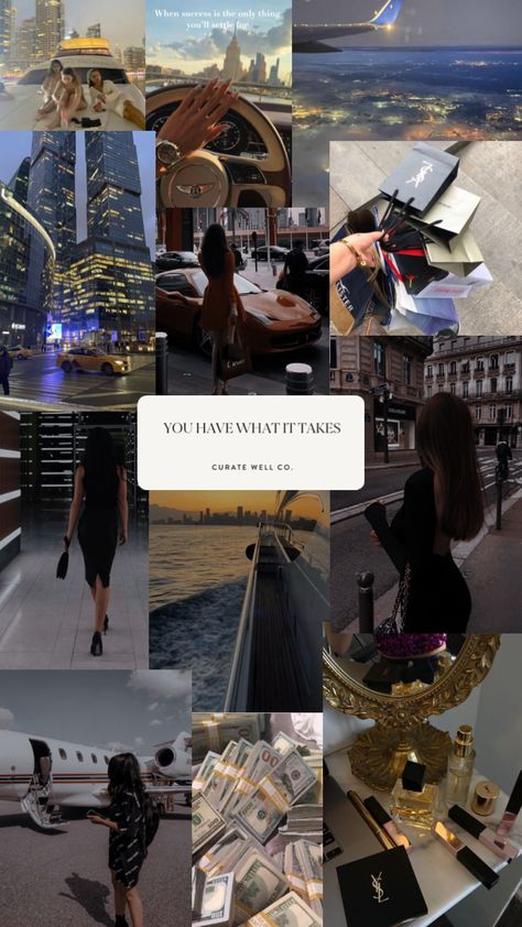 Ceo lifestyle rich girl woman aesthetic private jet city life successful vision board Aesthetic Private Jet, Successful Vision Board, Ceo Lifestyle, Manifestation 2024, Business Vision Board, Manifesting Vision Board, Board Wallpaper, Life Goals Future, Women Ceo