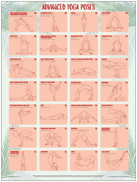 Yoga Chart, Yoga Posters, Exercise Poster, Yoga Poses Chart, Popular Yoga Poses, Yoga Sculpt, Therapeutic Yoga, Yoga Poses Names, Yoga Inspo