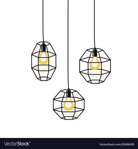 Lights Drawing, Cute Powerpoint Templates, Lamps Hanging, Simple Chandelier, Furniture Design Sketches, Typographic Logo Design, Bullet Journal Banner, Interior Design Presentation, Edison Bulbs