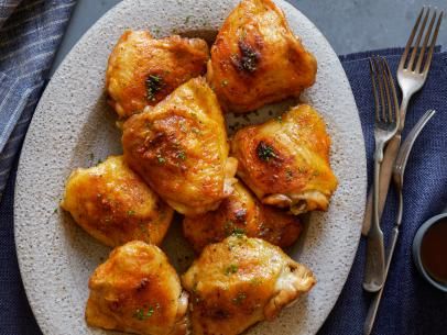 Fall-Off-the-Bone Chicken Recipe | Food Network Kitchen | Food Network Crispy Chicken Skin, Peanut Sauce Chicken, Peanut Sauce Recipe, Sesame Sauce, Ginger Chicken, Peanut Butter Honey, Chicken Skin, Fried Tofu, Peanut Sauce