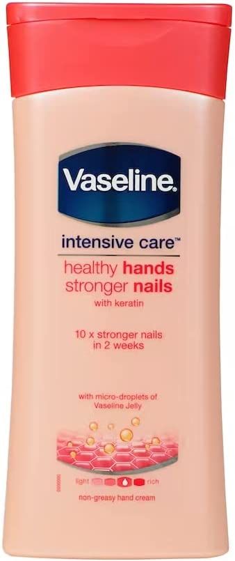 Amazon.com: Vaseline Healthy Hand & Nail Conditioning Lotion 6.8oz (200ml) : Beauty & Personal Care Hand Care Routine, Vaseline Intensive Care, Vaseline Jelly, Stronger Nails, Hand Moisturizer, Amazon Items, Cream Nails, Amazon Beauty, Amazon Beauty Products