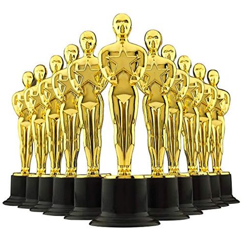 Hollywood Decorations, Oscar Trophy, Hollywood Party Decorations, Award Trophy, Halloween Scavenger Hunt, Red Carpet Party, Awards Party, Movie Night Party, Gold Award