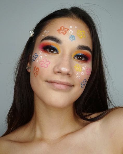 Patrick Makeup Spongebob, Spongebob Themed Makeup, Spongebob The Musical Makeup, Spongebob Makeup Ideas, Spongebob Inspired Makeup, Spongebob Makeup Look, Spongebob Rave, Spongebob Makeup, Spongebob Ideas