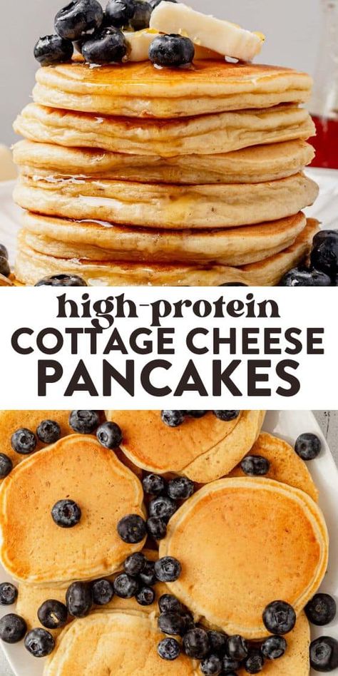 Cottage Cheese Pancakes High Protein Pancakes Cottage Cheese, Protein Pancakes Recipe Cottage Cheese, Easy Cottage Cheese Pancakes, Cottage Cheese Pancakes Gluten Free, Cottage Cheese Almond Flour Pancakes, Cottage Cheese Kodiak Pancakes, Protein Cottage Cheese Pancakes, High Protein Cottage Cheese Pancakes, Protein Pancakes With Cottage Cheese