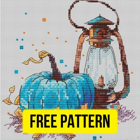 Free printable cross stitch pattern with a Halloween blue pumpkin designed by Mila Vozhd. Pumpkin Cross Stitch Patterns, Large Cross Stitch Patterns, Printable Cross, Counted Cross Stitch Patterns Free, Free Cross Stitch Designs, Free Cross Stitch Pattern, Pumpkin Cross Stitch, Blue Pumpkin, Easy Cross Stitch Patterns