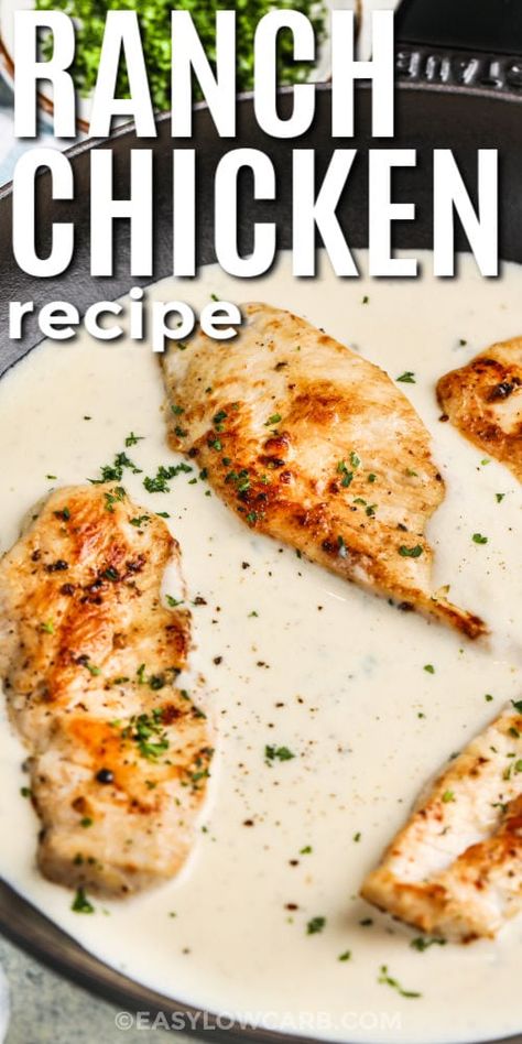 Chicken Recipes With Ranch Dressing, Chicken With Ranch Packet, Ranch Seasoning Recipes Chicken, Chicken With Ranch Seasoning Packet, Baked Ranch Chicken Breast, Chicken With Ranch Dressing, Chicken Ranch Recipes, Boneless Skinless Chicken Breast Recipes Baked, Easy Ranch Chicken