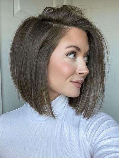 Top 28 Summer Bob Haircuts 2024: Trendy Styles for Every Woman Mushroom Bob Hair, Bob Hairstyles Brunette Straight, Shoulder Bob Hairstyles, Longer Bob Hairstyles, Layered Bob Medium, Bob Hairstyles 2024, Shoulder Length Bobs, Bob 2024, Haircuts For Summer