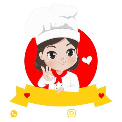 LOGOTIPO | Cartazes criativos, Selos artesanais, Como criar uma logomarca Kitchen Cartoon, Whats Wallpaper, Logo Online Shop, Coffee Shop Branding, Chef Logo, Girl Emoji, Cake Logo Design, Beautiful Logos Design, Food Logo Design