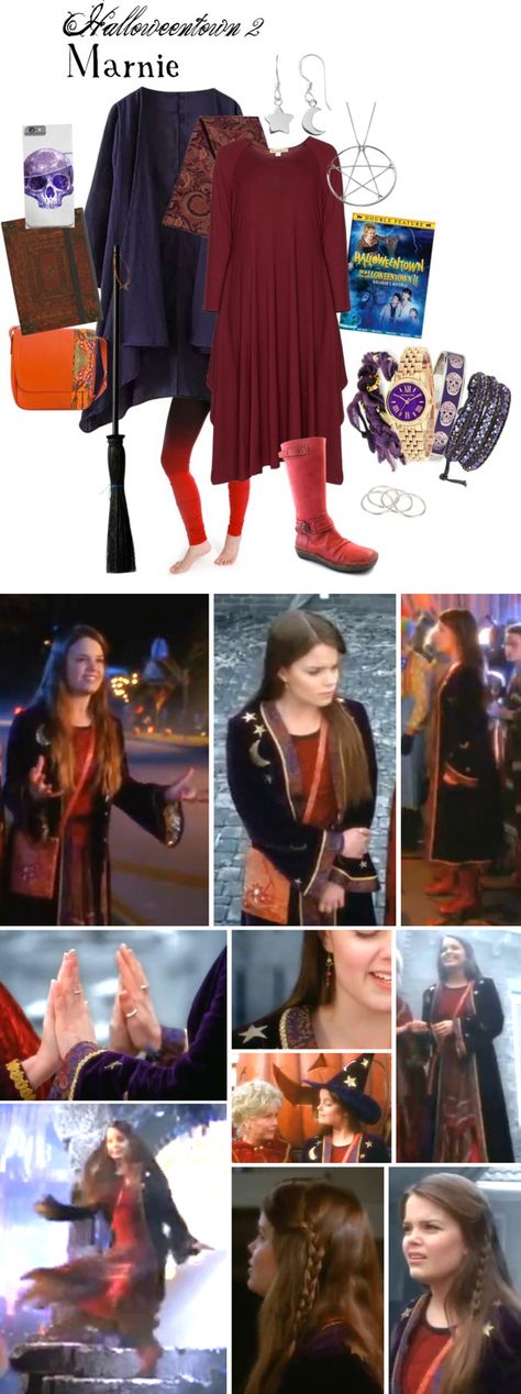 Halloweentown II : Marnie Style An updated style for Marnie Cromwell from… Halloweentown Marnie Costume, Halloweentown Inspired Outfits, Marnie Halloweentown Costume, Halloween Town Outfits, Marnie Cromwell Costume, Halloween Town Costumes, Halloweentown Outfit, Halloween Movie Costumes Ideas, Marnie Halloween Town