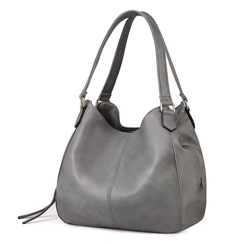 PRICES MAY VARY. 【Superior Material】: This is a very attractive vegan leather hobo purse. Made of soft and durable synthetic leather, with tear-resistant cotton lining and strong hardware. Soft, light and comfortable. 【Dimensions】: 13" (L) x 5.1" (W) x 11" (H); Magnetic snap and zippered closing, easy to open quickly. Perfectly be used as a tote bag, shoulder bag, handbag, beach bag. 【Structure】: 2 big pockets (magnetic-closure), 1 big pocket (zipper-closure), 2 interior slip pockets and 1 small Big Pockets, Big Pocket, Hobo Purse, Leather Handbags Tote, Metal Accessories, Big Bags, Tote Purse, Leather Hobo, 100 Days