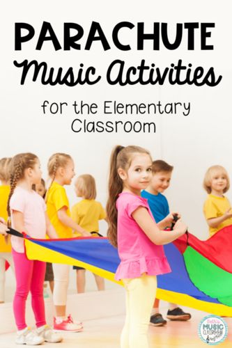 When my students come in and hear that we are using the parachute in music class, they are just ecstatic! In this post, we’ll look at the benefits of using a parachute, some tips on getting your students ready, and also some examples of parachute activities. Plus, you can get your own FREE copy of parachute posters and action cards! Kindergarten Music Activities, Parachute Activities, Parachute Songs, Parachute Games For Kids, Preschool Music Lessons, Teaching Music Theory, Kids Exercise Activities, Parachute Games, Preschool Music Activities