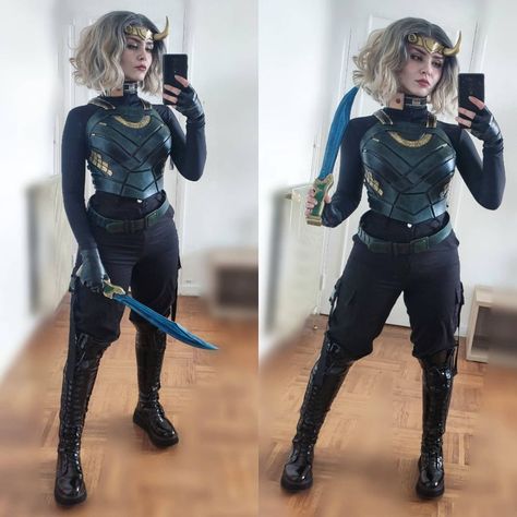 Mads (@madsfive) • Instagram photos and videos Sylvie Cosplay Loki, Womens Cosplay Ideas, Marvel Female Costumes, Female Loki Cosplay, Lady Loki Costume, Cosplay Villain, Lady Loki Cosplay, Marvel Halloween Costumes, The Nine Realms