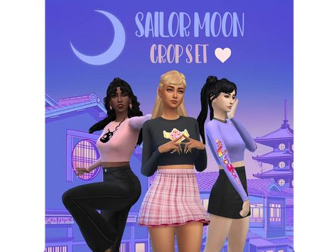 Sims 4 Cc Sailor Moon Clothes, Sailor Moon Sims 4, Sims 4 Sailor Moon Cc, Sims Lookbook, Sailor Moon Outfit, Clothes Cc, Sims 4 Anime, Sims 4 Cas, Cc Sims