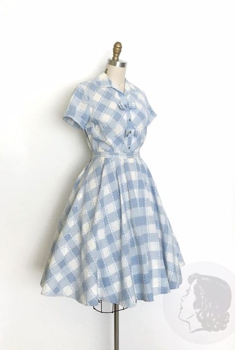 Ruby Mae, Checkered Blouse, Rockabilly Outfits, 50's Style, Vintage 1950s Dresses, Checkered Dress, Top Skirt Set, 50s Vintage, Rose Vintage