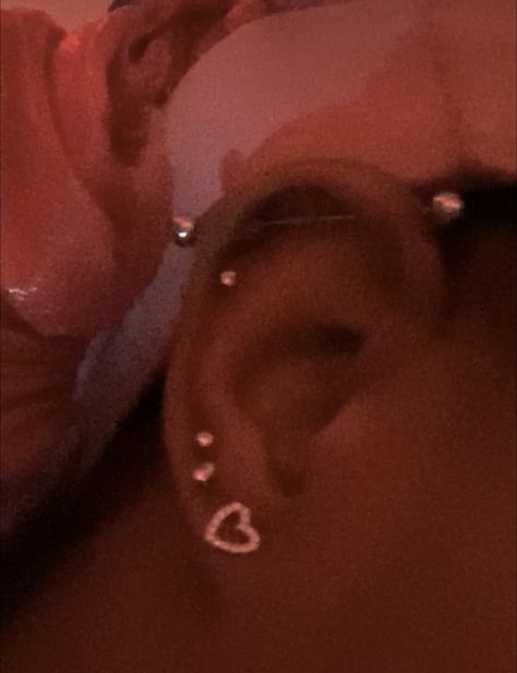 Ear Piercings Industrial, Pretty Ear Piercings, Cute Earrings, Piercing Jewelry, Luxury Lifestyle, Ear Piercings, Body Art, Piercings, Tattoos