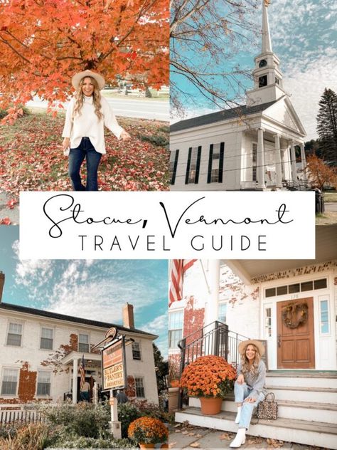 TRAVEL GUIDE TO VERMONT IN THE FALL - Dashing Darlin' Visiting Vermont In Fall, Vermont Instagram Pictures, Vermont Travel Guide, Fall Vermont Trip, Vermont Fall Vacation, Vermont Fall Outfit, Vermont Outfits Fall, Vermont Fashion, Visiting Vermont