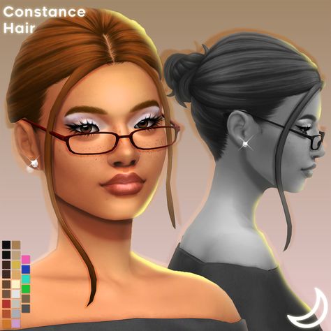 CONSTANCE HAIR BY IMVIKAI | Patreon Imvikai Sims 4 Cc, Sims 4 Cc 2000s, 2000s Hair, Feminine Features, Sims 4 Hair Male, Sims 4 Cc Eyes, Cc Folder, Cc Hair, Pelo Sims