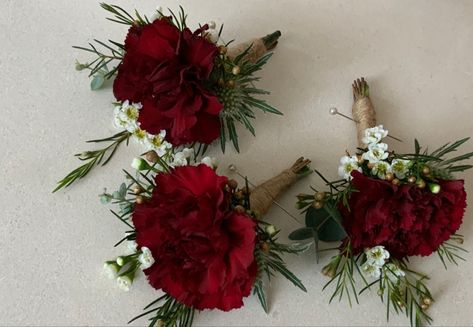 Burgundy Carnation Boutonniere, Mini Carnation Boutonniere, Red Carnation Boutonniere, Red Carnation Corsage, Carnation Boutineer, Red Boutineer, Carnation Buttonhole, Red Carnation Bouquet, Carnation Corsage