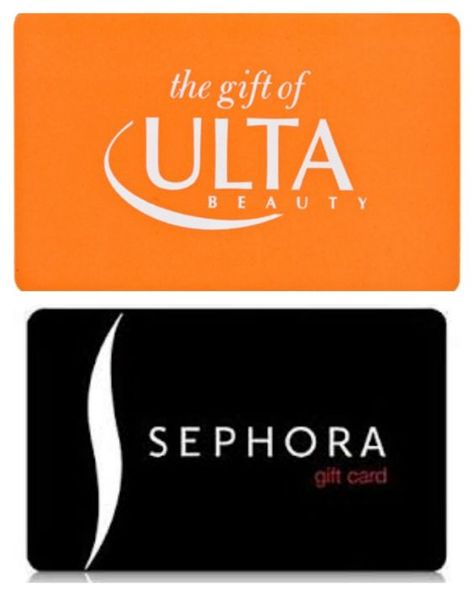 Ulta and Sephora Gift Cards Ulta Gift Card, Sephora Gift, Graphic Layout, Sephora Gift Card, Wish Board, Xmas Wishlist, Birthday Board, All I Want For Christmas, Skin Care Gifts