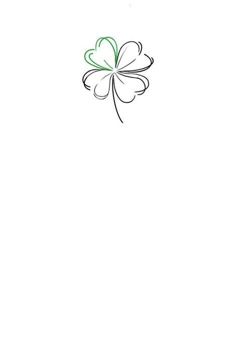 Four Clover Tattoo, Four Clover Leaf Tattoo, Quadrifoglio Tattoo, Small Shamrock Tattoo, Clover Leaf Tattoo, Clover Tattoo Design, Small Irish Tattoos, Four Leaf Clover Tattoos, Celtic Tattoo For Women