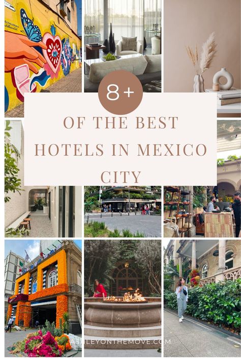 Looking for the coolest places to stay in Mexico City? 🇲🇽🏨 Discover the best neighborhoods, luxury hotels, and boutique gems 💎 in this Pinterest-worthy guide for a dreamy Mexico City experience! 😍✈️ Best Hotels Mexico City, Mexico City Boutique Hotels, Mexico City Airbnb, Where To Stay In Mexico City, Mexico City Hotel, Mexico City Vacation, Condesa Mexico City, Downtown Mexico City, Hotel Roma