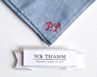 Embroidered Hankerchief, Embroidered Wedding Gifts, Mens Handkerchief, Monogrammed Handkerchiefs, Embroidered Handkerchief Wedding, Handwriting Gifts, Monogrammed Linens, Wedding Gifts For Men, Wedding Gifts For Parents